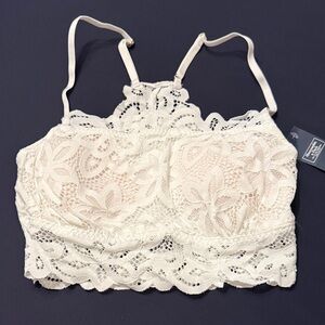 Abercrombie & Fitch Lace Bralette in Cream